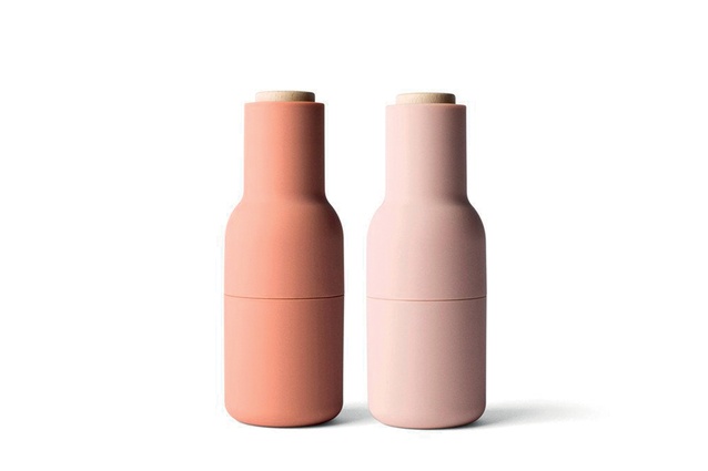 Menu Bottle Grinders by Tim Webber Design | $139 from <a
href="https://timwebberdesign.com/products/menu-bottle-grinders-nude" target="_blank"><u>timwebberdesign.com</u></a>