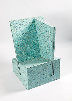 Foam Me Table and Chair 2017 by Manon Portera & Cécile-Diama Samb for NOV Gallery.