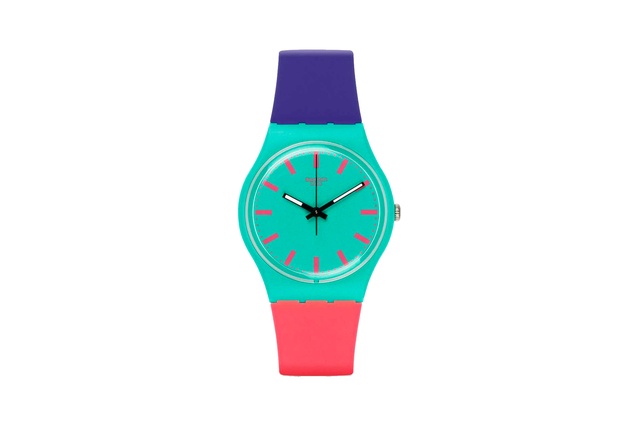 Swatch Shunbukin I $85 from
<a
href="https://www.swatch.com/en/watches/gg215-shunbukin/" target="_blank"><u>swatch.com</u></a>