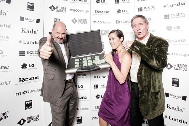 Left to right: Andrew Patterson, Jo Aitken and Kevin Chapman (President Publishers Association).
