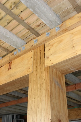 Laminated wood beams